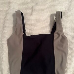 YPB Black and Tan Women's Sports Top